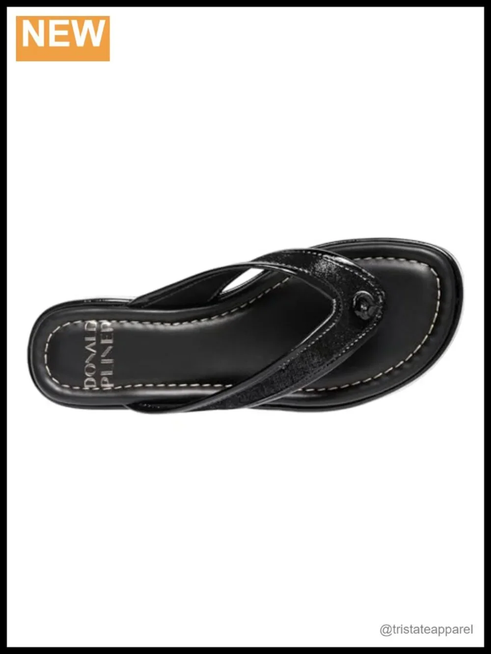 Donald J Pliner Klarice Distressed Metallic Sandal Platform Wedge Memory Foam